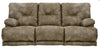 Catnapper Voyager Lay Flat Reclining Sofa with Drop Down Table in Brandy image