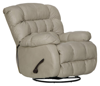 Pendleton Leather Chaise Swivel Glider Recliner image