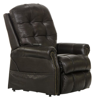 Madison Italian Leather Power Lift Lay Flat Recliner with Heat & Massage image