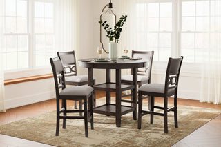 Langwest Counter Height Dining Table and 4 Barstools (Set of 5) image