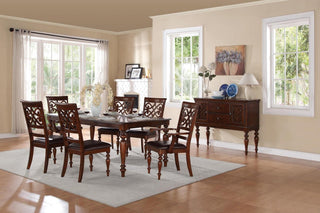 Homelegance Creswell Dining Table in Dark Cherry 5056-78 image