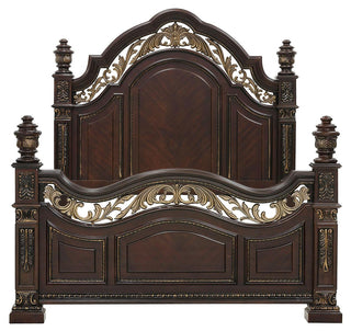 Homelegance Catalonia Queen Poster Bed in Cherry 1824-1 image
