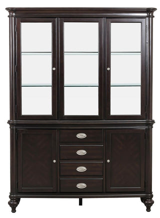 Homelegance Marston Buffet with Hutch in Dark Cherry 2615DC-50-55 image