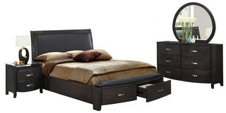 Homelegance Lyric Queen Sleigh Storage Bed in Brownish Gray 1737NGY-1 image