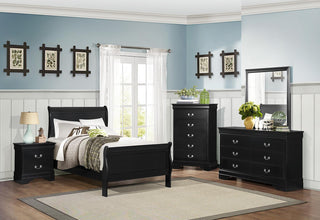 Homelegance Mayville 5 Drawer Chest in Black 2147BK-9 image