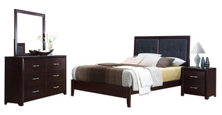 Homelegance Edina Queen Panel Bed in Espresso-Hinted Cherry 2145-1 image