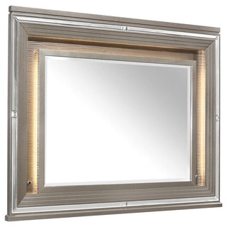 Homelegance Tamsin Mirror in Silver Grey Metallic 1616-6 image