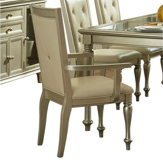 Homelegance Celandine Arm Chair in Silver (Set of 2) image