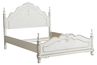 Homelegance Cinderella Queen Poster Bed in Antique White 1386NW-1* image