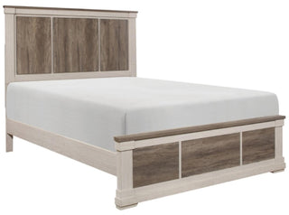 Homelegance Arcadia King Panel Bed in White & Weathered Gray 1677K-1EK* image