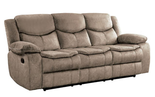 Homelegance Furniture Bastrop Double Reclining Sofa in Brown 8230FBR-3 image