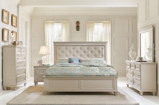 Homelegance Celandine King Panel Bed in Pearl/Silver 1928K-1EK* image