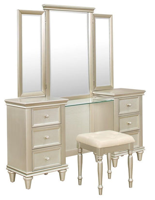 Homelegance Celandine Vanity Dresser with Mirror in Silver 1928-15* image