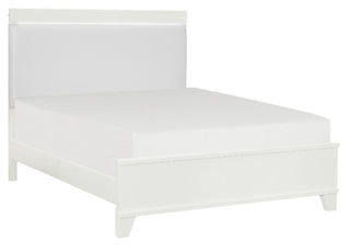 Homelegance Kerren Full Platform Bed in White 1678WF-1* image