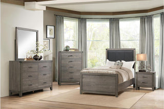 Homelegance Woodrow Twin Panel Bed in Gray 2042T-1* image