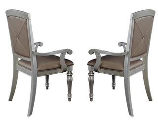 Homelegance Orsina Arm Chair in Silver (Set of 2) image