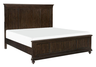 Homelegance Cardona King Panel Bed in Driftwood Charcoal 1689K-1EK* image