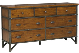 Homelegance Holverson Dresser in Rustic Brown & Gunmetal 1715-5 image