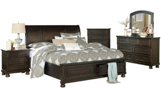 Homelegance Begonia King Platform Bed in Gray 1718KGY-1EK* image