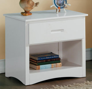 Homelegance Galen 1 Drawer Night Stand in White B2053W-4 image