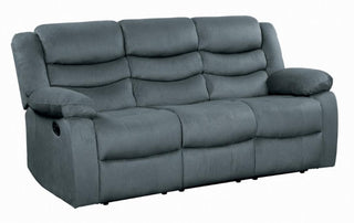 Homelegance Furniture Discus Double Reclining Sofa in Gray 9526GY-3 image