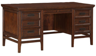 Homelegance Frazier Executive Desk in Brown Cherry 1649-17 image