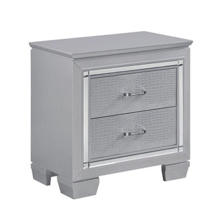 Homelegance Allura Nightstand in Silver 1916-4 image