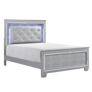 Homelegance Allura Full Panel Bed in Silver 1916F-1* image