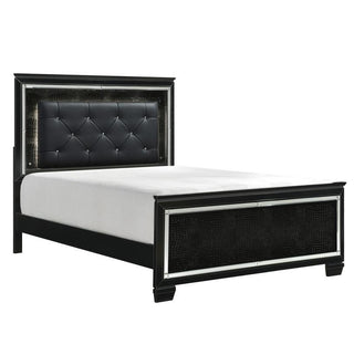 Homelegance Allura King Panel Bed in Black 1916KBK-1EK* image