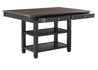 Homelegance Baywater Counter Height Table in Natural and Black 5705BK-36 image