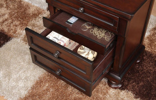 Homelegance Cumberland Nightstand in Brown Cherry 2159-4 image