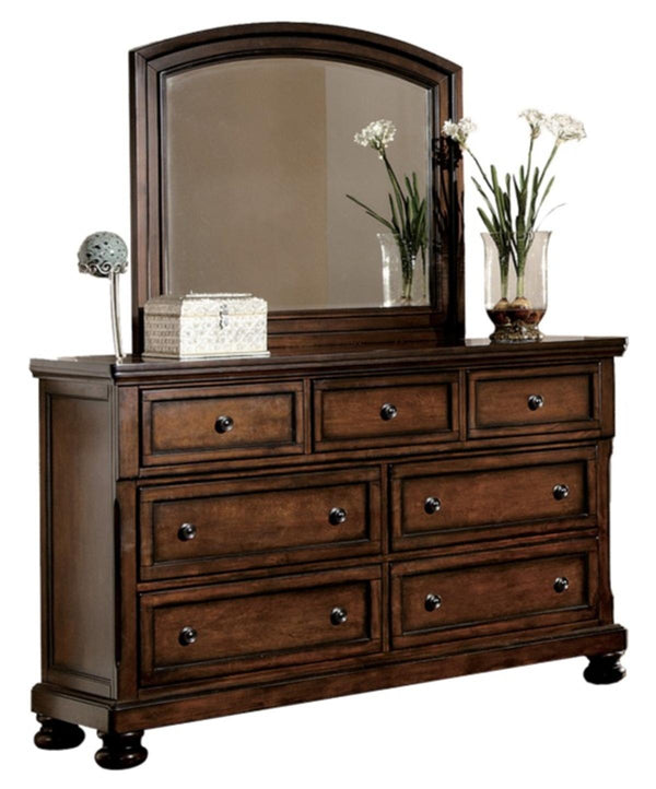 Homelegance Cumberland Dresser in Brown Cherry 2159-5