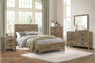 Homelegance Furniture Mandan Full Panel Bed in Weathered Pine 1910F-1* image