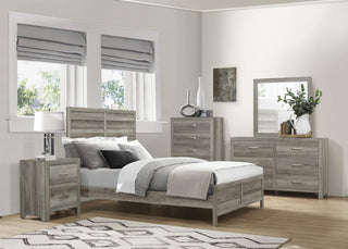 Homelegance Furniture Mandan Queen Panel Bed in Weathered Gray 1910GY-1* image