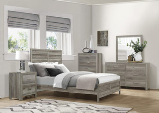 Homelegance Furniture Mandan Full Panel Bed in Weathered Gray 1910GYF-1* image