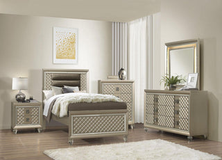 Homelegance Furniture Youth Loudon Twin Platform Bed in Champagne Metallic B1515T-1* image