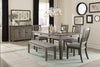 Homelegance Granby Dining Table in Coffee and Antique Gray 5627GY-72