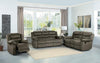 Discus Double Reclining Chair in Brown 9526BR-1