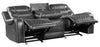 Putnam Power Double Reclining Sofa with Drop-Down in Gray 9405GY-3PW