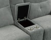 Tesoro Power Double Reclining Loveseat in Dark Gray 9509DG-2CNPWH*