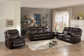 Aram Glider Reclining Chair in Brown 8206BRW-1 image
