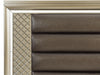 Loudon King Platform with Storage Bed in Champagne Metallic 1515K-1EK*