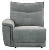 Tesoro Power Double Reclining Sofa w/ Power Headrests in Dark Gray 9509DG-3PWH*