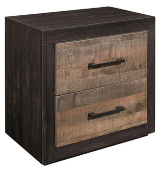 Miter Nightstand in Rustin Mahogany & Dark Ebony 1762-4 image