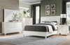 Cotterill King Upholstered Sleigh Bed in Antique White 1730KWW-1EK*