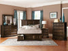 Eunice King Platform Bed with Footboard Storage in Espresso 1844KDC-1EK*