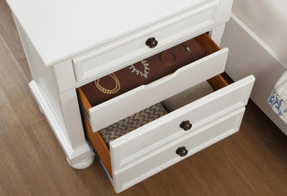 Laurelin 3 Drawer Nightstand in White 1714W-4 image