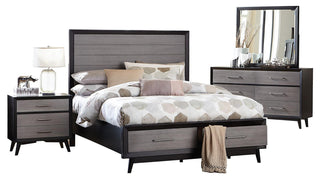 Raku 3 Drawer Nightstand in Gray 1711-4 image