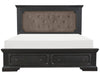 Homelegance Bolingbrook King Upholstered Storage Platform Bed in Coffee 1647K-1EK* image