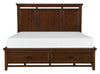 Frazier King Upholstered Storage Platform Bed in Dark Cherry 1649K-1EK*